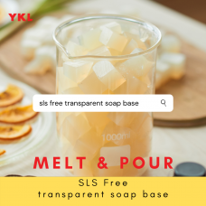 [1kg] SLS FREE TRANSPARENT SOAP BASE color cosmetic ingredients, gmp, oem, soap base, oils, natural, melt & pour